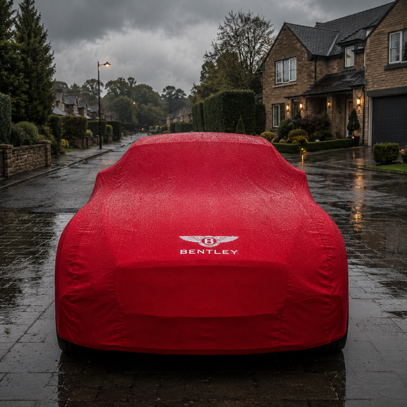 Red Bentley waterproof outdoor car cover custom tailored fit