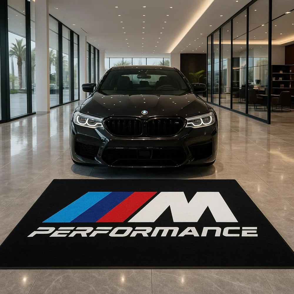 BMW M Performance Car Rug 59x87 inch display mat