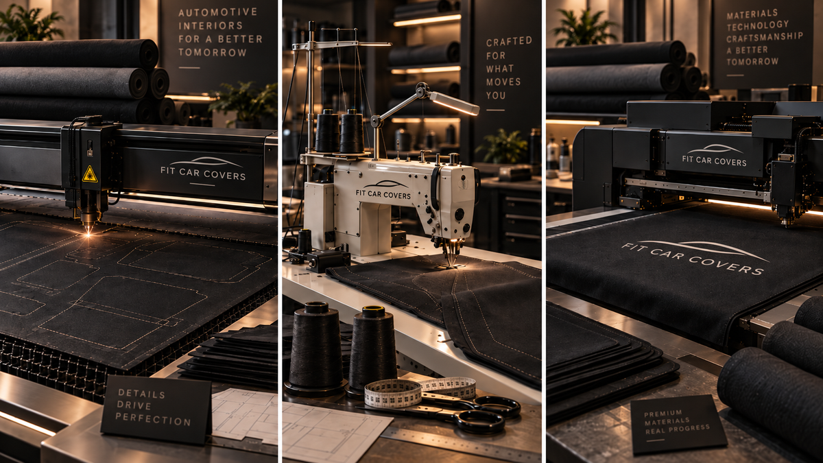 Precision production including laser cutting sewing and printing