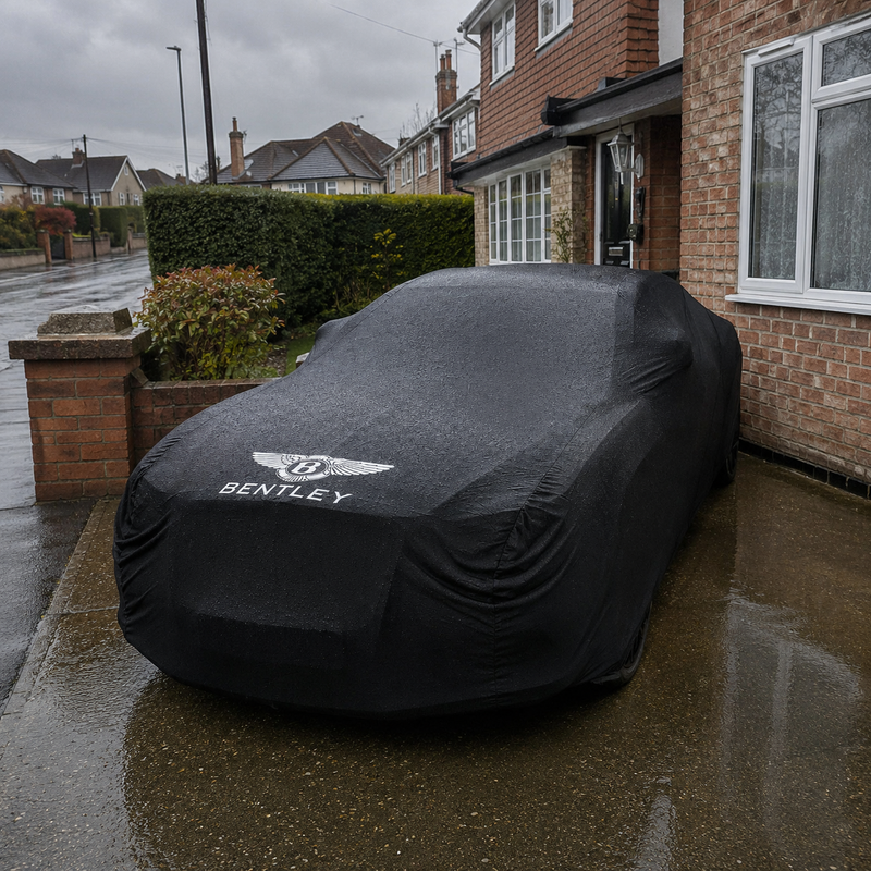 Black Bentley waterproof outdoor car cover custom tailored fit