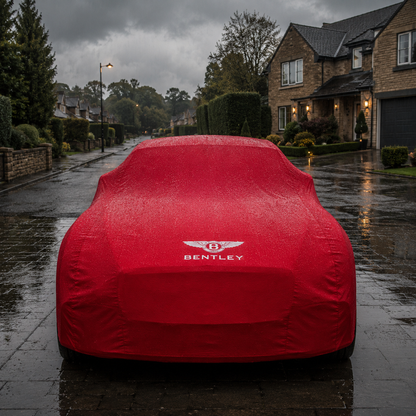 Red Bentley waterproof outdoor car cover custom tailored fit