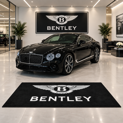 Bentley Logo Car Rug custom automotive display mat