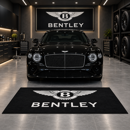Bentley Logo Car Rug with professionally finished edges
