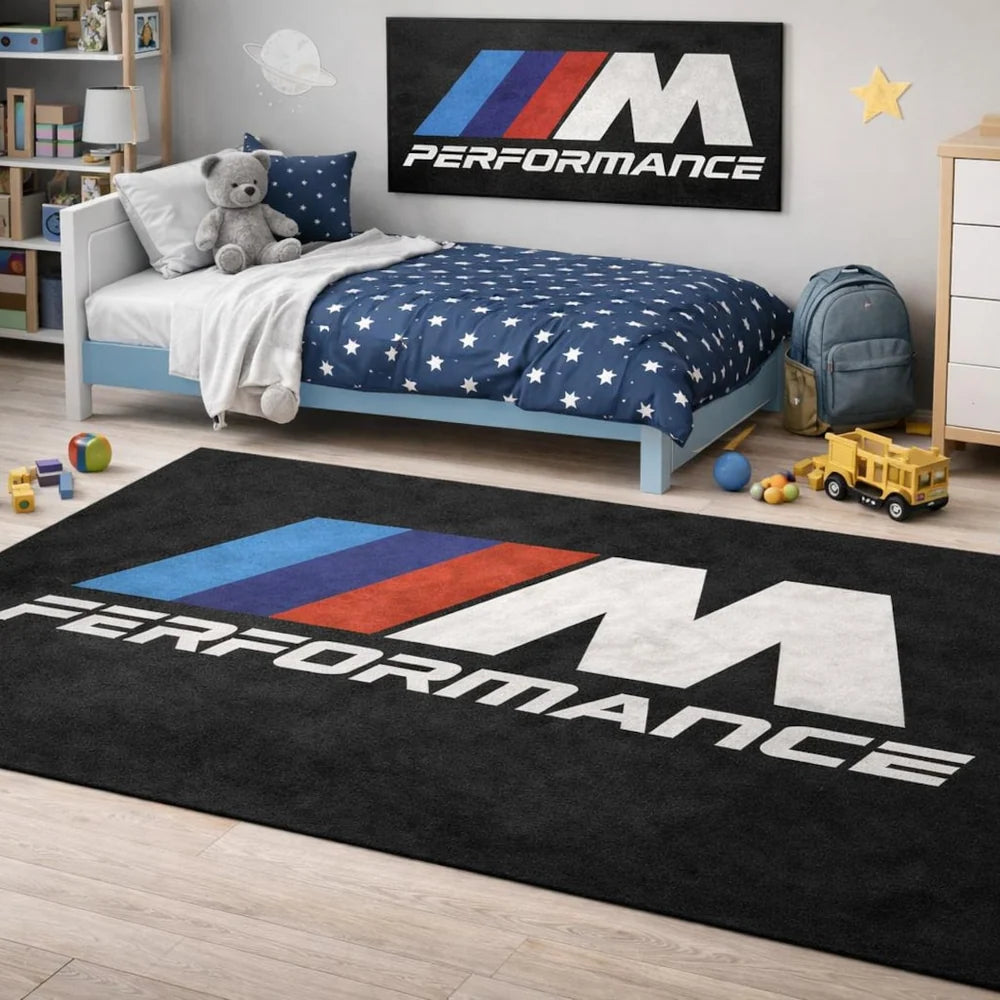 BMW M Performance luxury rug for showroom and office