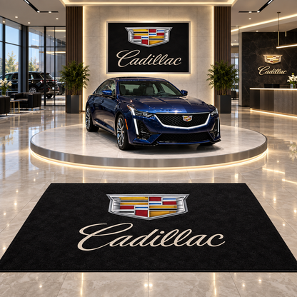 Cadillac Logo Car Rug custom automotive display mat
