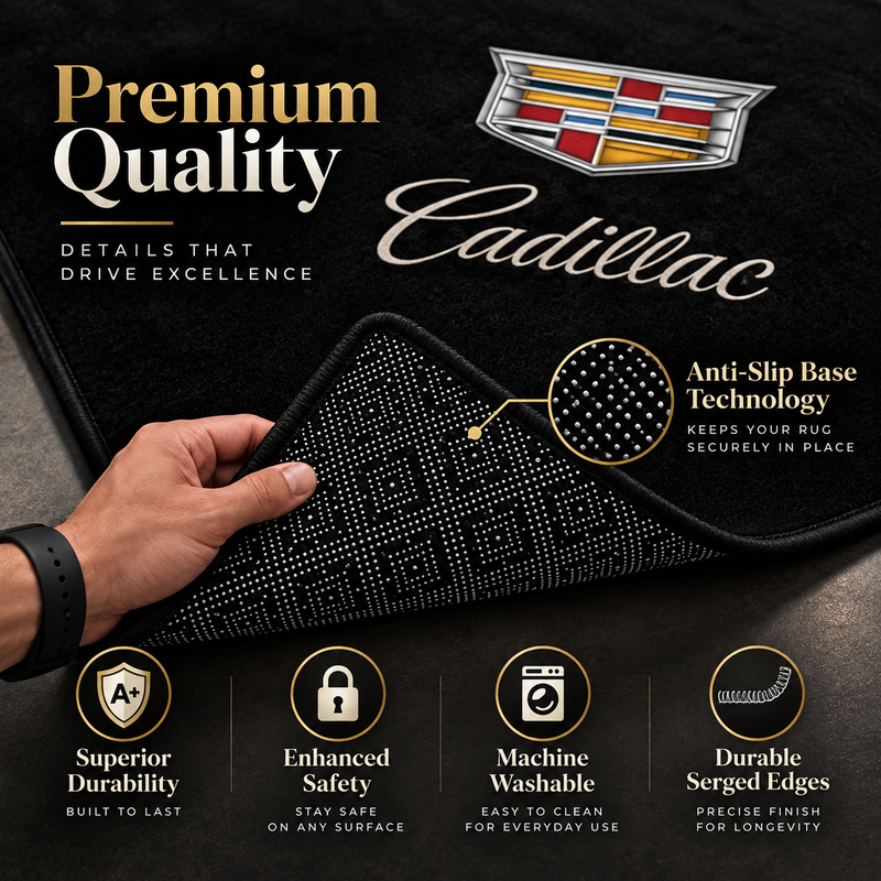 Cadillac automotive rug 150x220 cm