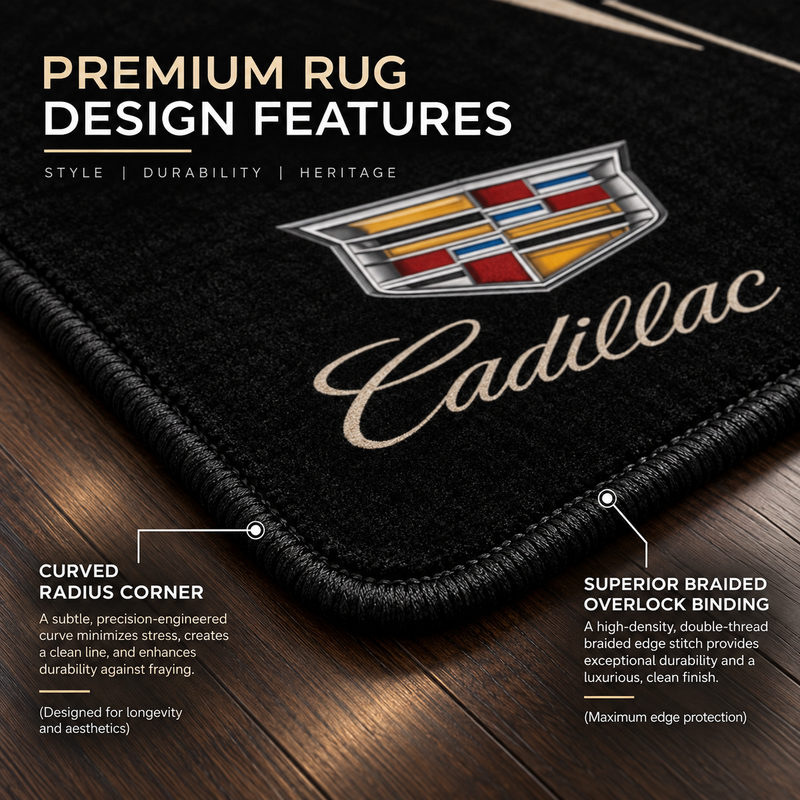 Cadillac garage display mat for collector space