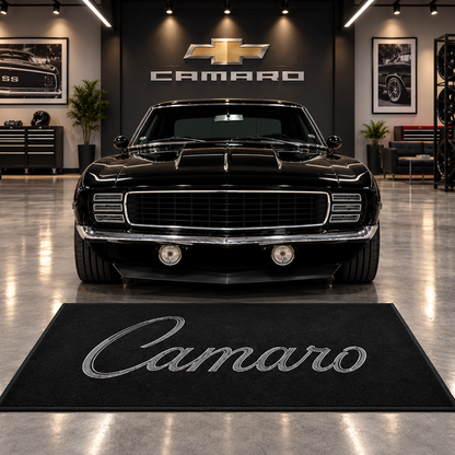 Chevrolet Camaro Car Rug for garage and showroom