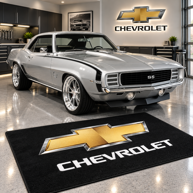 Chevrolet Car Rug for garage and showroom