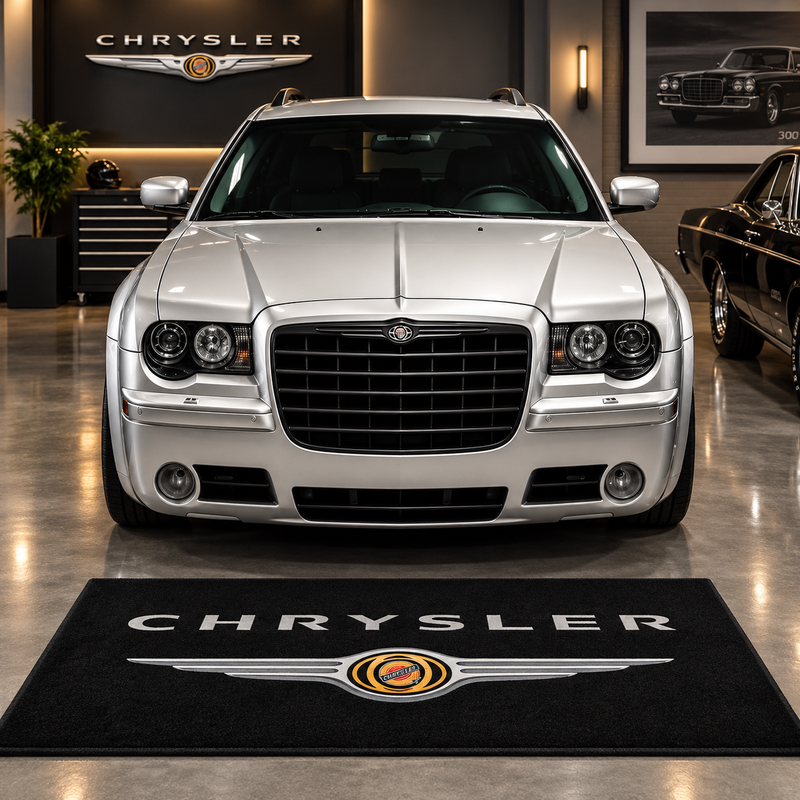 Chrysler Logo Car Rug custom automotive display mat