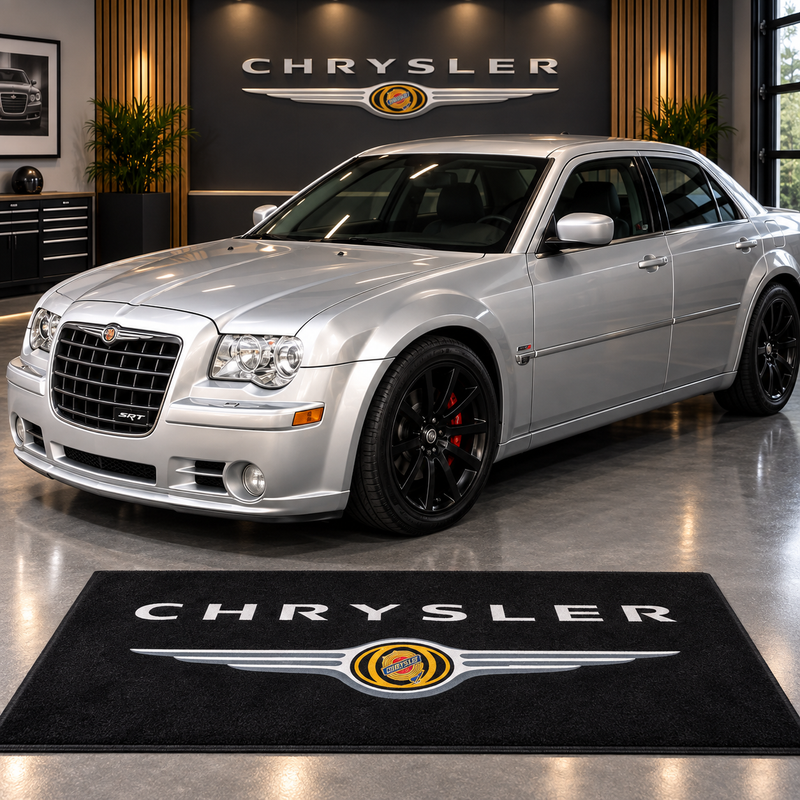 Chrysler Car Rug for garage and showroom