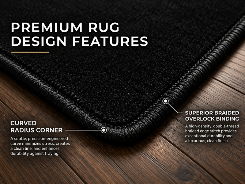 Chrysler personalized car rug with non-slip backing