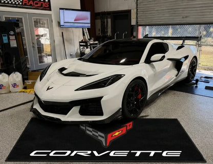 Chevrolet Corvette garage display mat for collector space