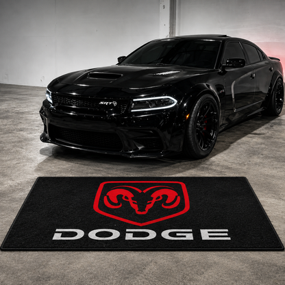 Dodge Logo automotive rug 150x220 cm