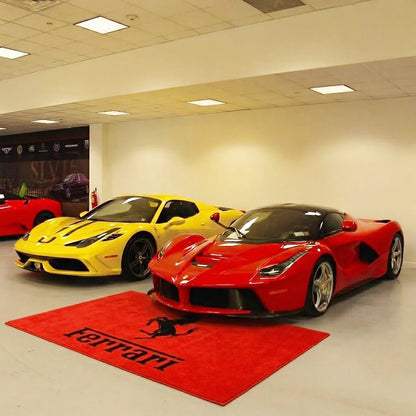Ferrari Car Rug for luxury automotive display