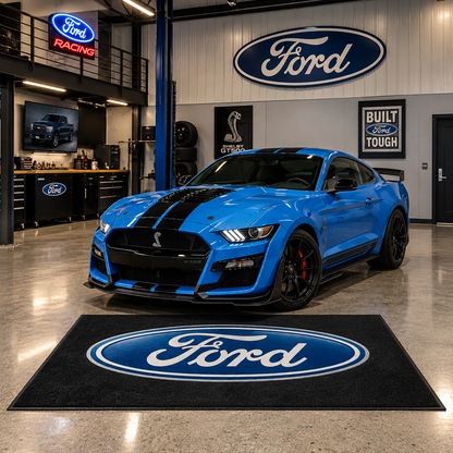 Ford Logo Car Rug | Custom Automotive Display Mat