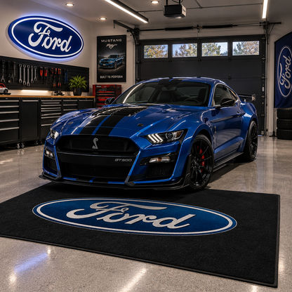 Ford Logo Car Rug | Custom Automotive Display Mat