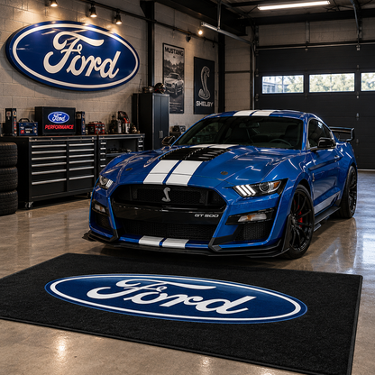 Ford Logo Car Rug | Custom Automotive Display Mat