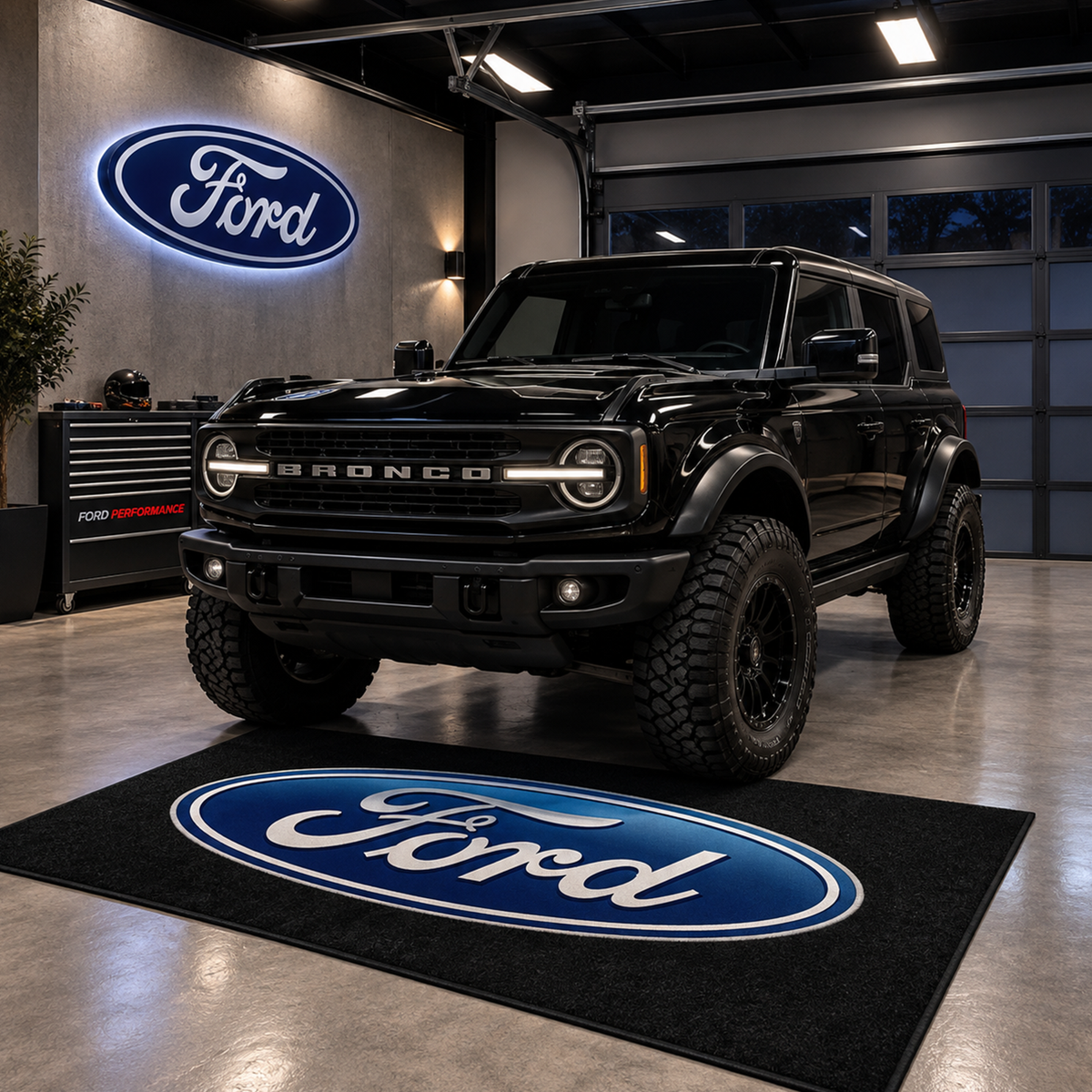Ford Logo Car Rug | Custom Automotive Display Mat