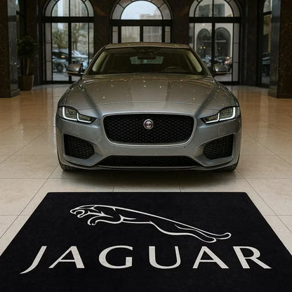 Jaguar Logo Car Rug custom automotive display mat