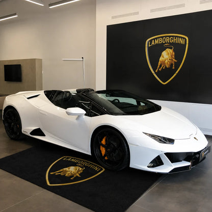 Lamborghini Logo Car Rug for garage and showroom