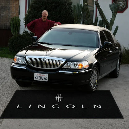 Lincoln Logo Car Rug for garage and showroom
