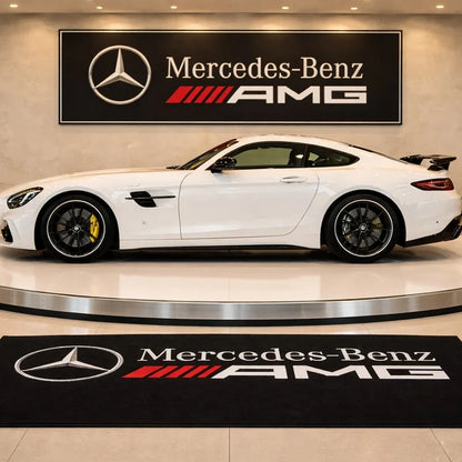 Mercedes-Benz Logo Car Rug custom automotive display mat