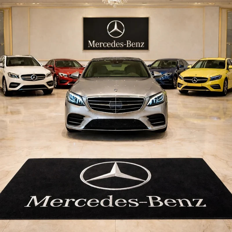 Mercedes-Benz Logo personalized automotive display mat