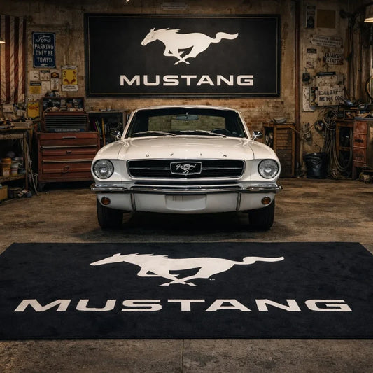 Ford Mustang Car Rug custom automotive display mat