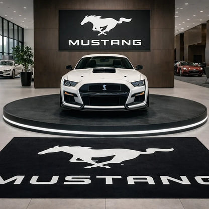 Ford Mustang Car Rug for garage and showroom