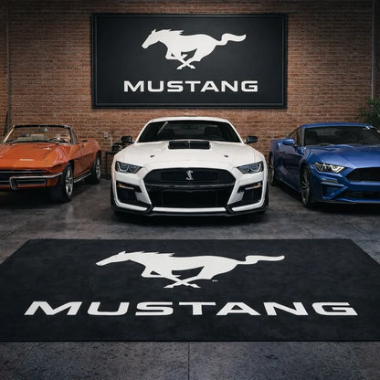 Ford Mustang automotive rug 150x220 cm