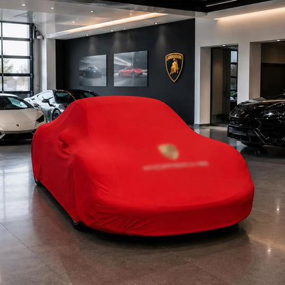 Red Porsche 911 indoor car cover