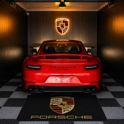 Porsche Luxury Logo Rug & Display Mat | 150×220 cm