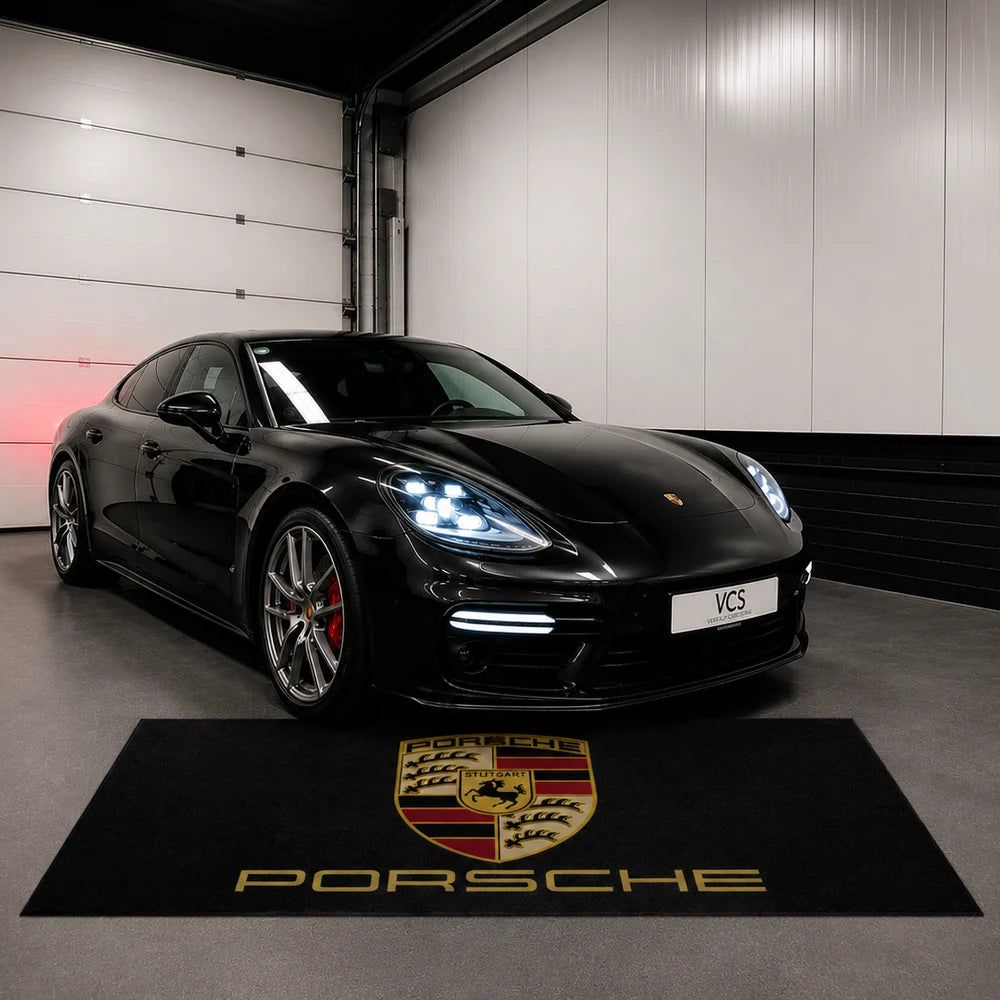 Porsche Luxury Logo Rug & Display Mat | 150×220 cm