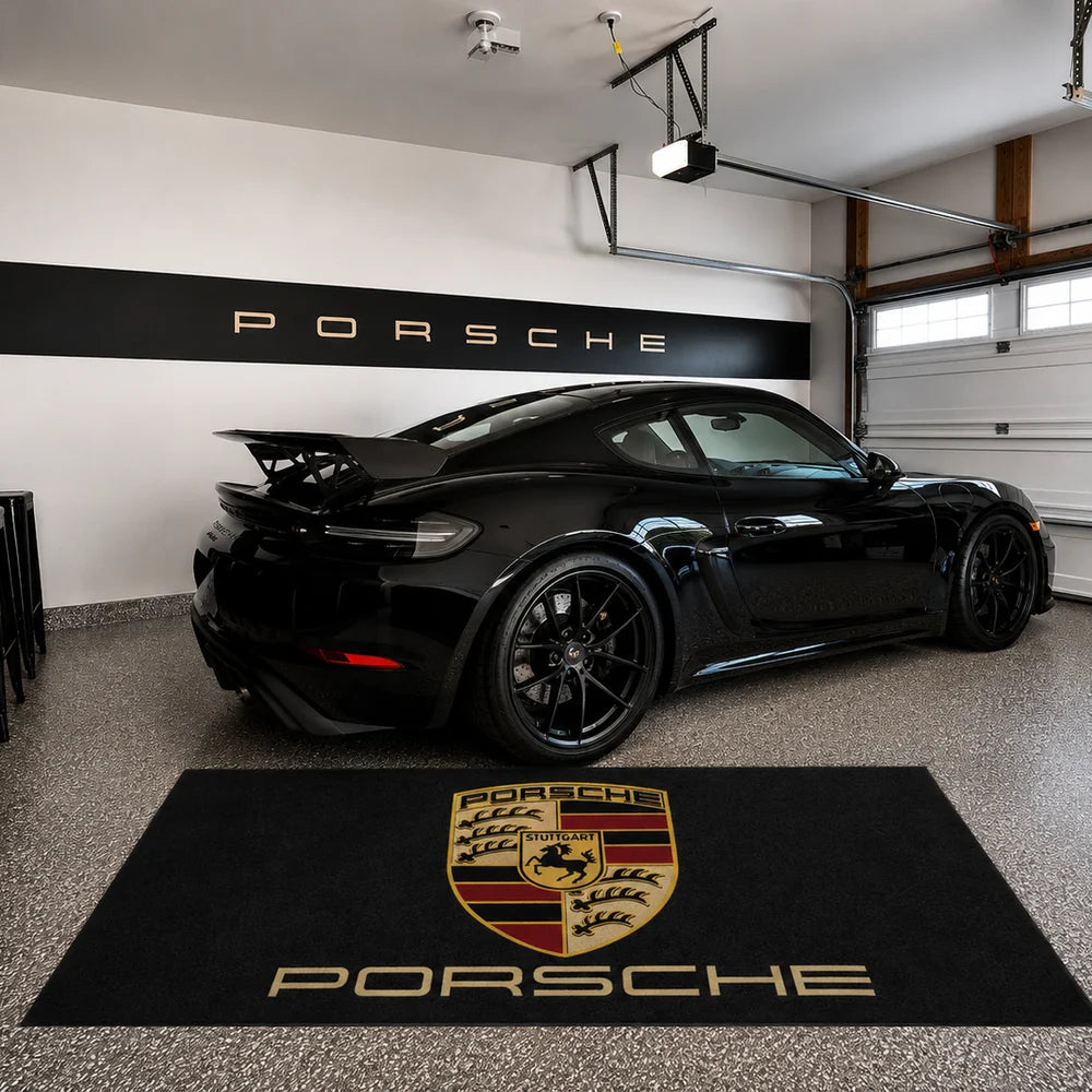 Porsche Luxury Logo Rug & Display Mat | 150×220 cm