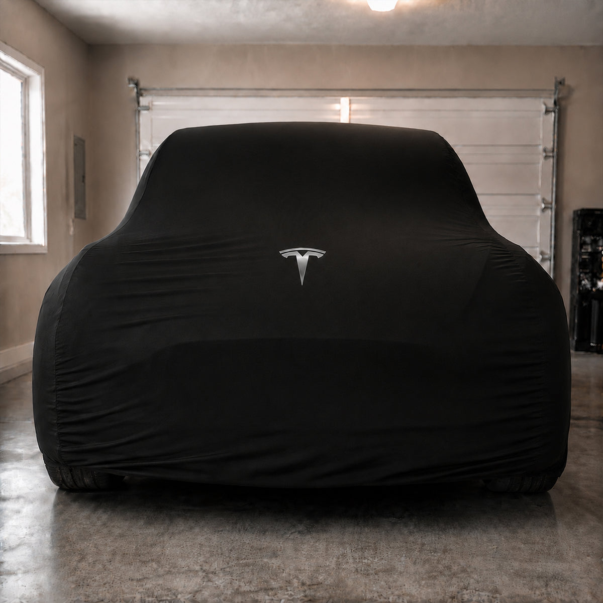 Black Tesla Model 3 indoor car cover