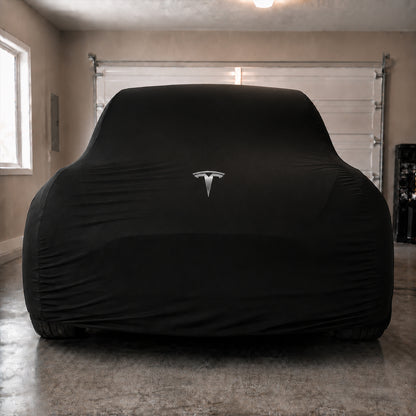 Black Tesla Model 3 indoor car cover